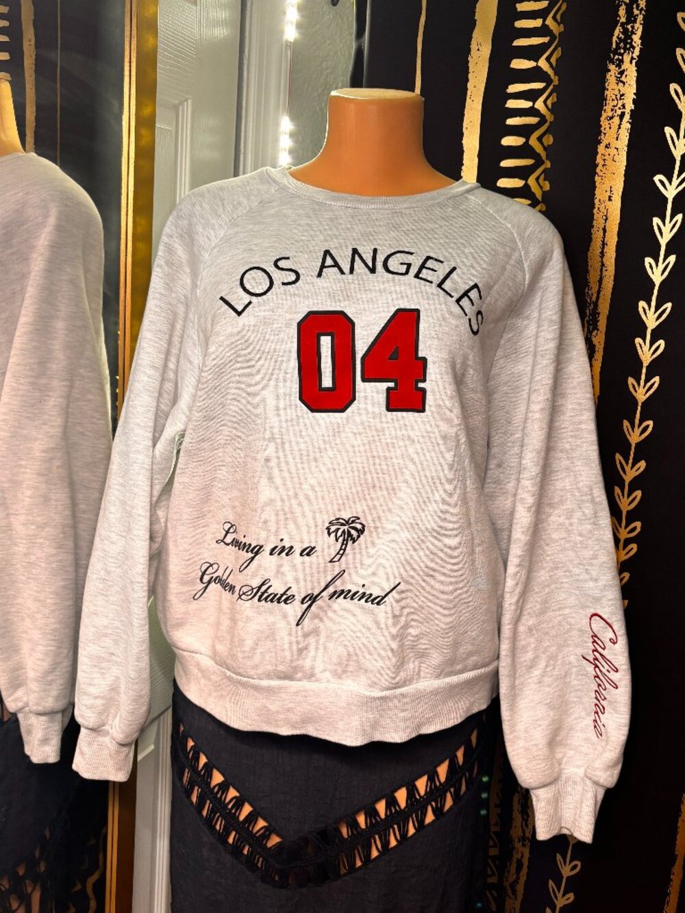 Women's Los Angeles 04 Grey Sweatshirt Large